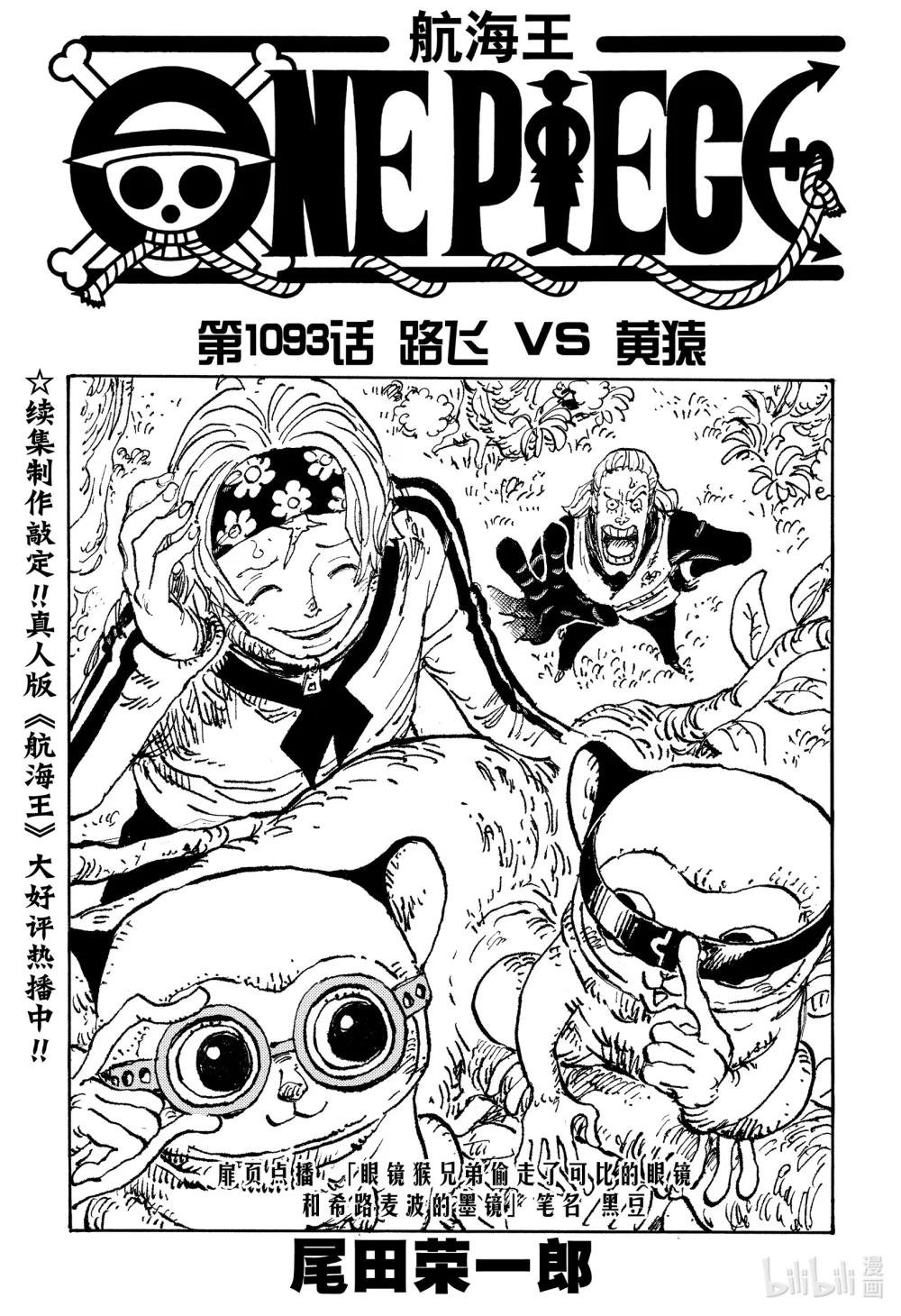 1093 路飞 VS 黄猿