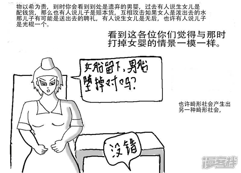 第二十章 批判讽刺漫画 《重男轻女与重女轻男》